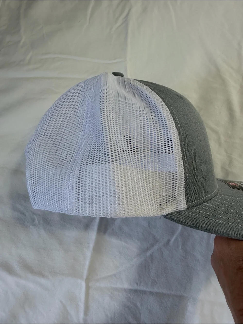 Richardson 112 Trucker Hat 4 Star USA Patriotic Texas Flag Gray White Snapback